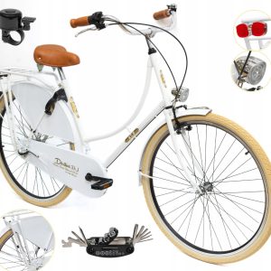 Rower Damski Miejski Koła 28" SHIMANO Nexus Oświetlenie Bagażnik Błotniki