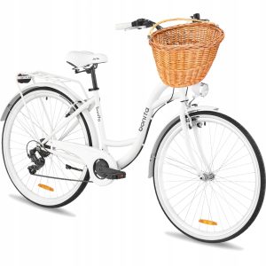ROWER MIEJSKI DAMSKI 28 SHIMANO LEKKA DAMKA ORLANDO 7 BIEG + GRATIS KOSZ